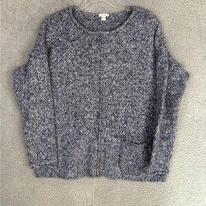 J Jill purejill chunky cotton knit sweater coastal grandma medium
